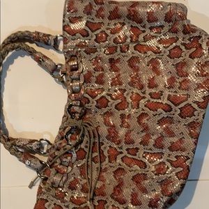 Cole Haan snakeskin tote bag excellent condition